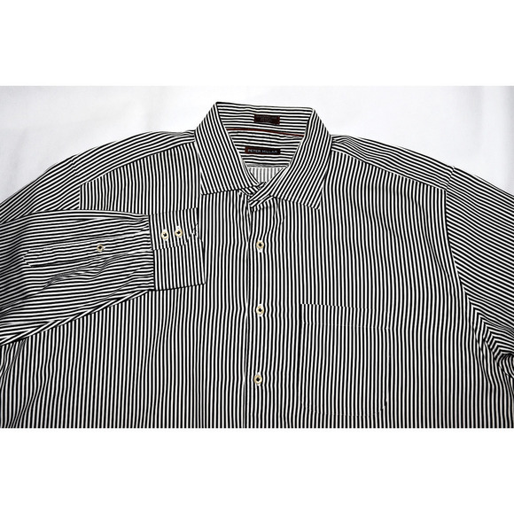 Peter Millar Men's Long Sleeve Button Front Striped‎ Shirt Size 2XL - Picture 2 of 8